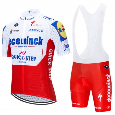 Tenue Cycliste et Cuissard à Bretelles 2020 Deceuninck-Quick-Step N003